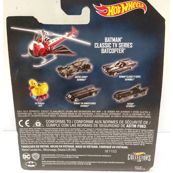 Hot Wheels Batman 'Classic TV Series Batcopter' 1:50 Scale - 4" Long *NEW* - Picture 4 of 4